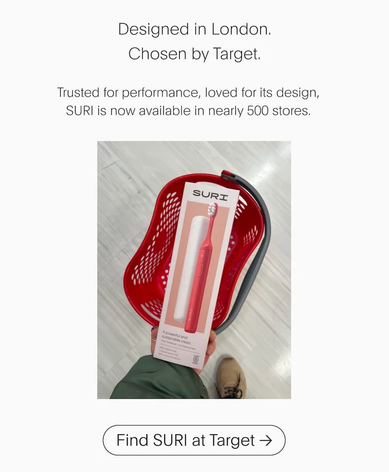 Designed in London. Chosen by Target. | Find SURI at Target