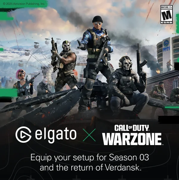 Elgato x Call of Duty Warzone. Equip your setup for Season 03 and the return of Verdansk.