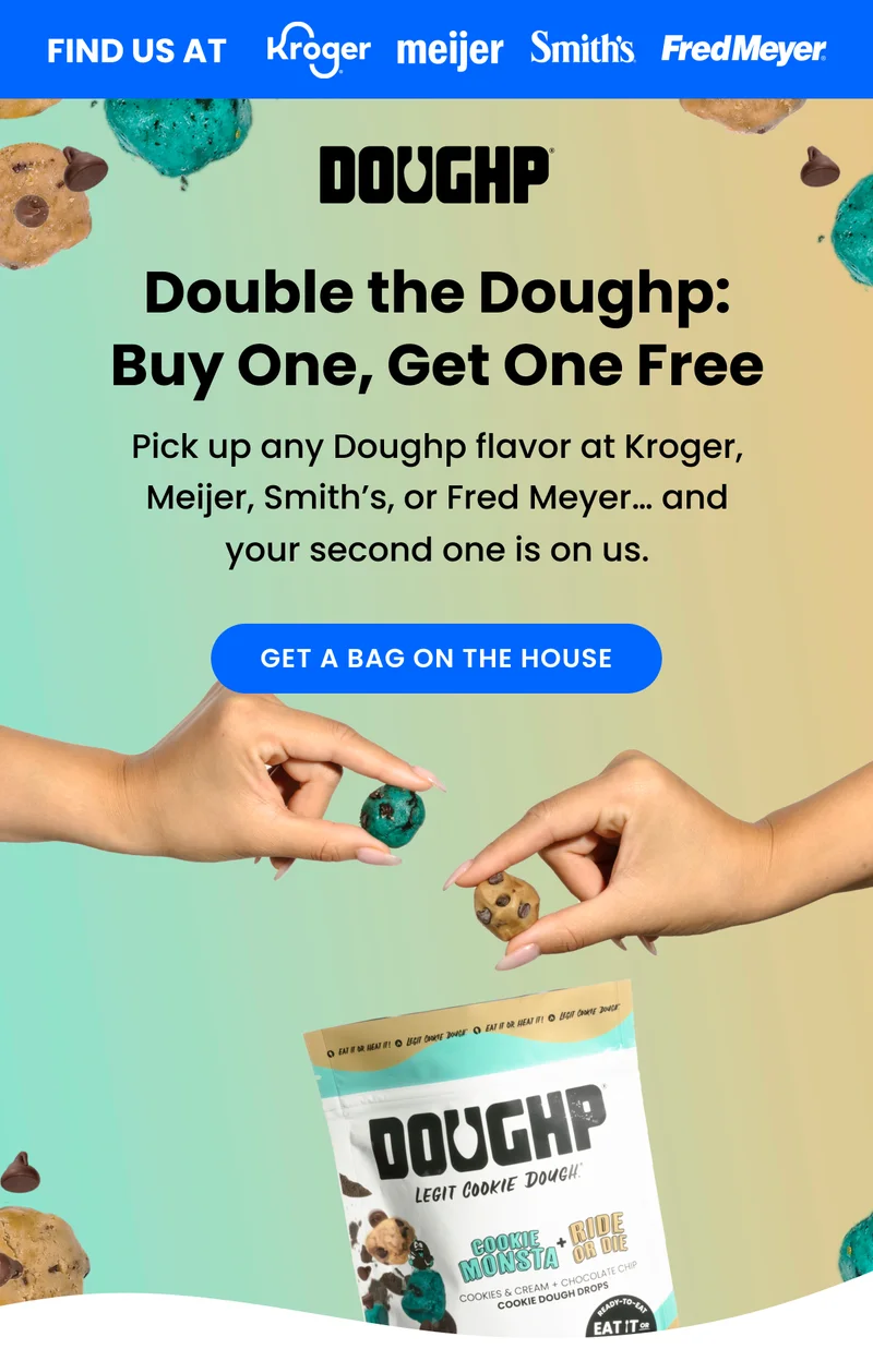 Buy One Get One Free! Get a bag on the house.