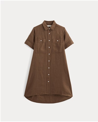[Image]The Daytripper Dress in Linen | Cedarwood