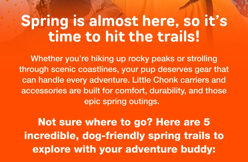 Spring is here, so it’s time to hit the trails!