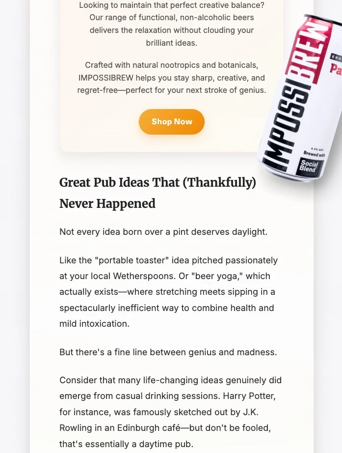 Great pub ideas that never happened.