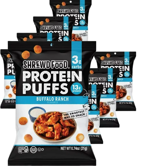 Image of Shrewd Food Buffalo Ranch Protein Puffs (8 Pack)