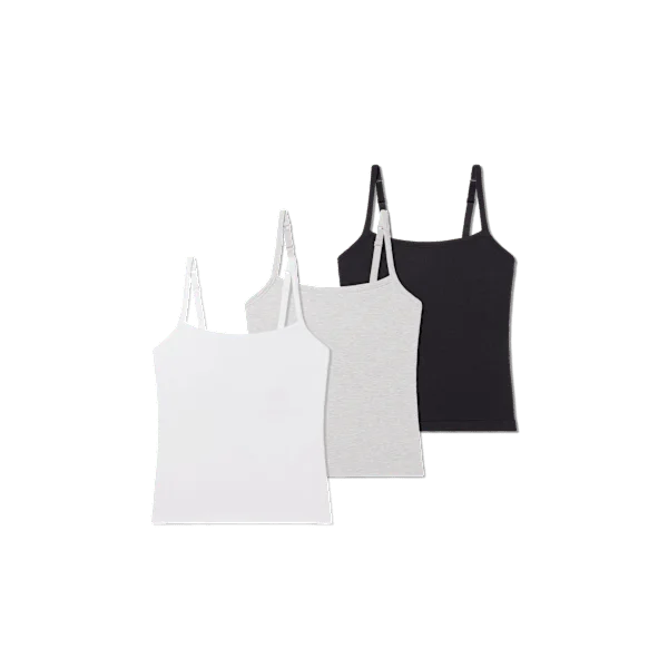 Women's Built-In Bra Seamless Cami 3-Pack