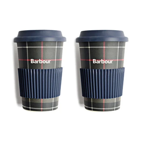 Barbour Tartan Travel Mug Set
