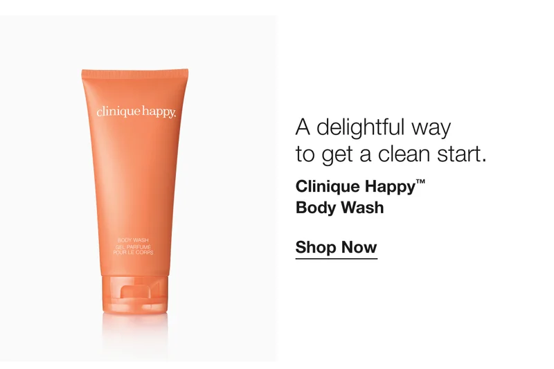 A delightful way to get a clean start. | Clinique Happy™ Body Wash | Shop Now