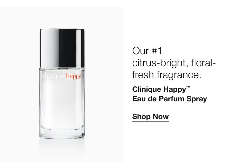 Our #1 citrus-bright, floral-fresh fragrance. | Clinique Happy™ Eau de Parfum Spray | Shop Now