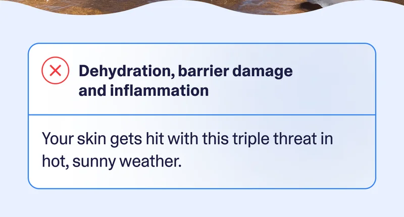 Dehydration, barrier damage and inflammation