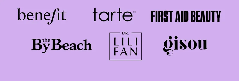 BENEFIT - TARTE - FIRST AID BEAUTY - BY THE BEACH - DR. LILI FAN - GISOU