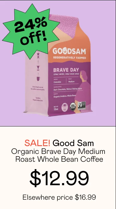 Organic Brave Day Medium Roast Whole Bean Coffee