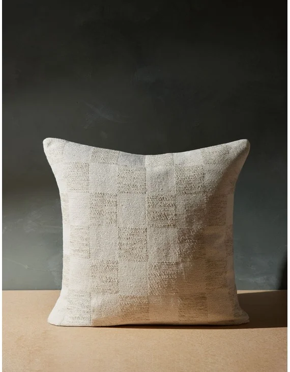 Bronson Pillow - Natural / Square / With Feather Down Insert