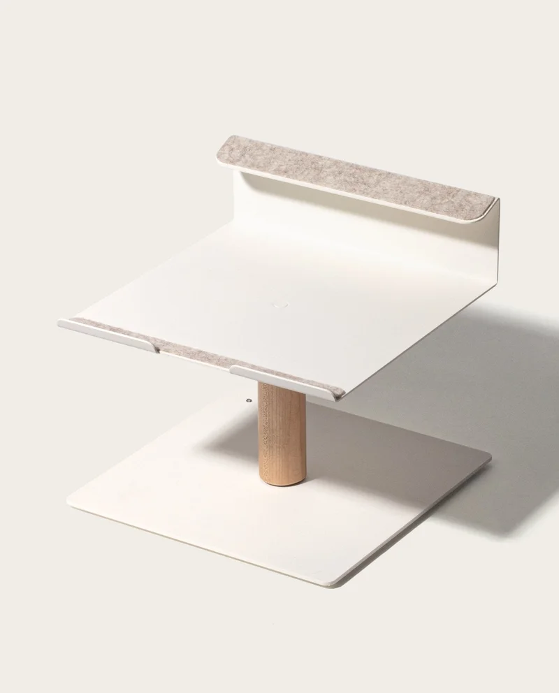 Image of Gather Laptop Stand (White/Maple)