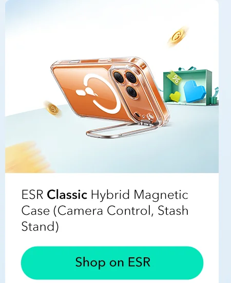 ESR Classic Hybrid Magnetic Case (Camera Control, Stash Stand)