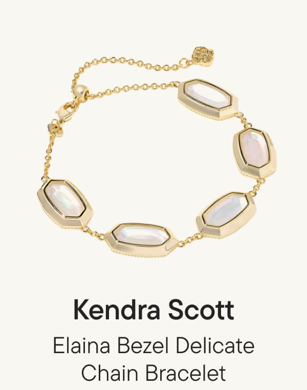 Elaina Bezel Delicate Chain Bracelet