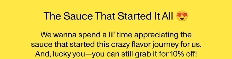 THW SAUCE THAT STARTED IT ALL