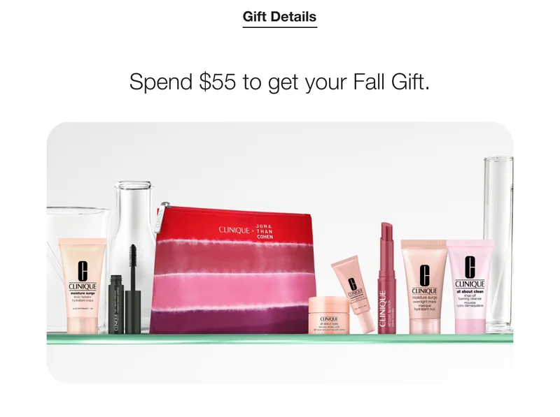 Gift Details | Spend $55 to get your Fall Gift.
