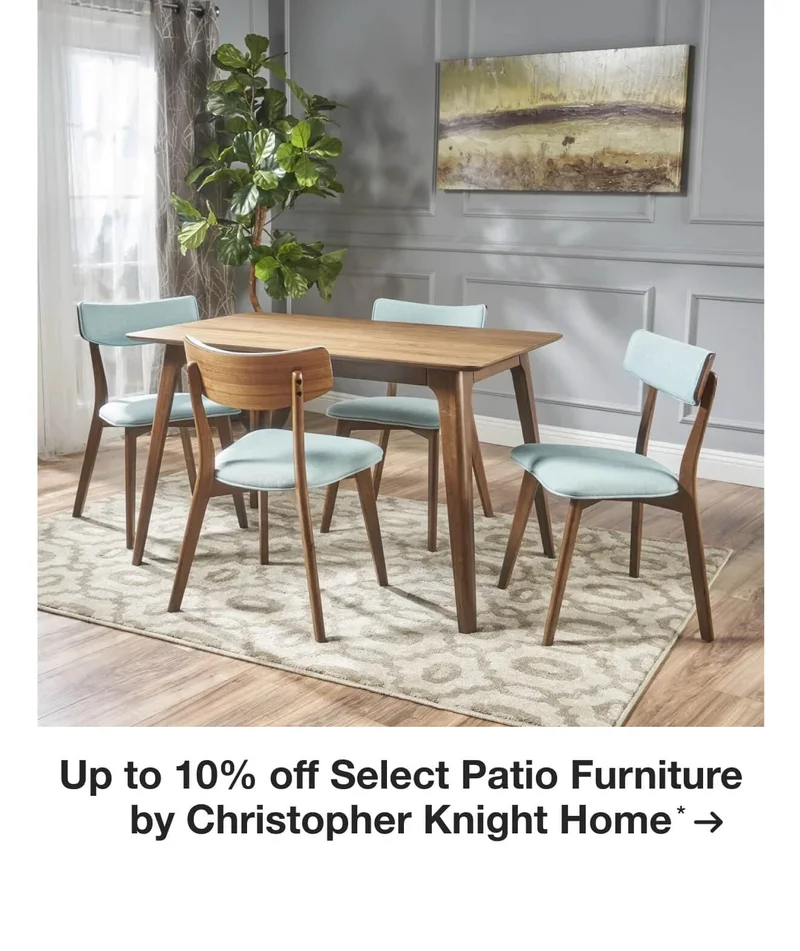 Up to 10% off Select Patio Furniture by Christopher Knight Home*
