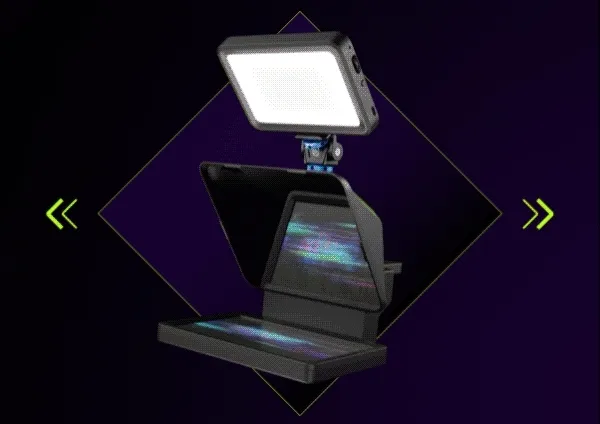Prompter bundle, Key Light, Wave DX and Wave Mic Arm LP