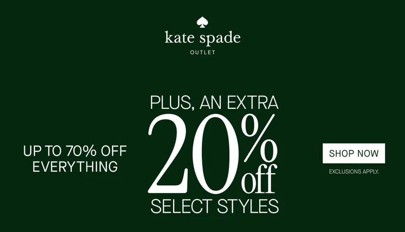 UP TO 70% OFF EVERYTHING PLUS, AN EXTRA 20% OFF SELECT STYLES