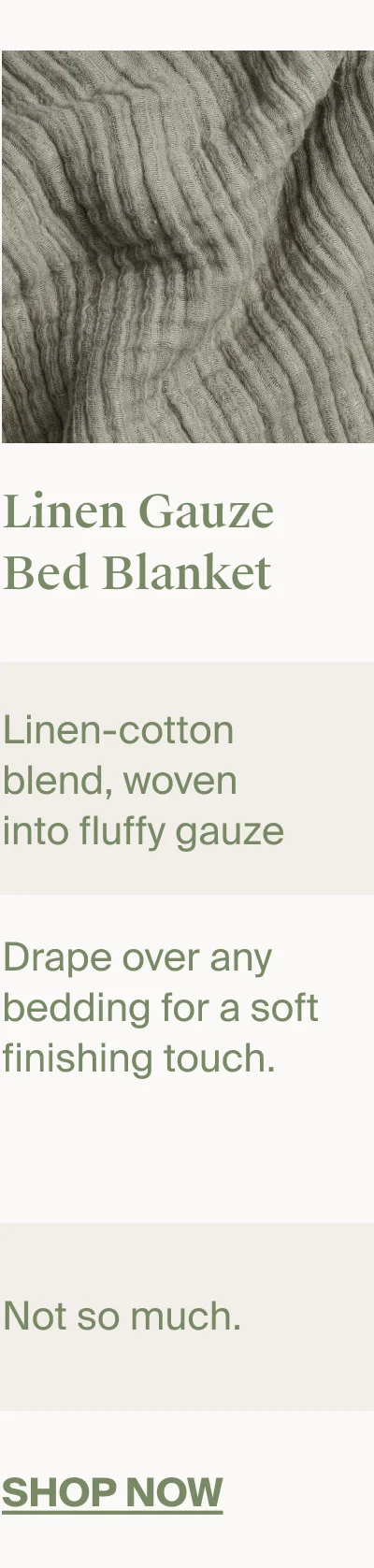 Linen Gauze Bed Blanket