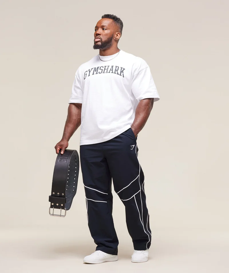 Retro Crinkle Track Pants