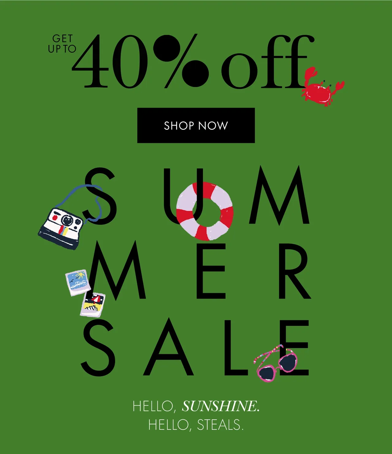 Get up to 40% off Shop Now