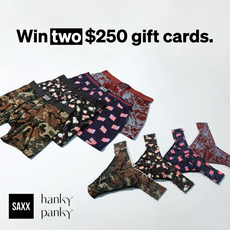 Win two $250 gift cards.