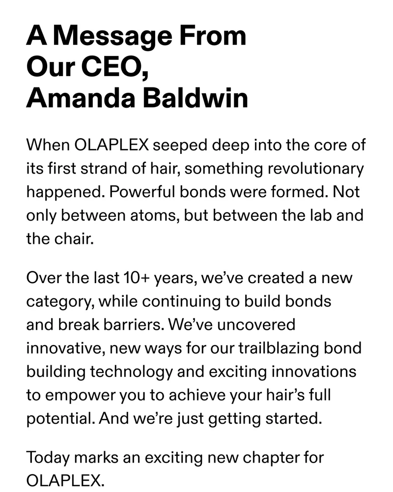 A Message From Our CEO