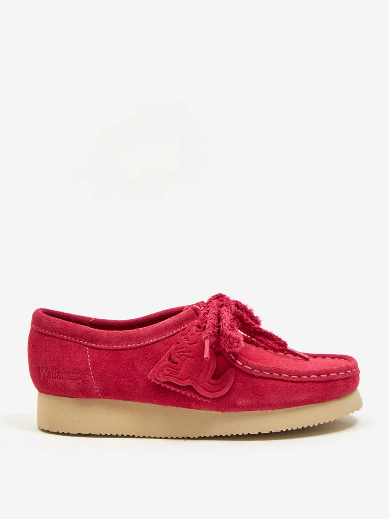 Image of Clarks Orignals Wallabee - Bright Pink Suede