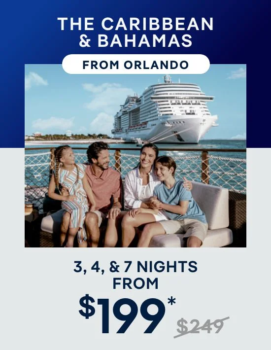 The Caribbean & Bahamas From Orlando (Port Canaveral) – 3, 4 & 7 Nights – Click to View Cruises & Book Now The Caribbean & Bahamas From Orlando (Port Canaveral) – 3, 4 & 7 Nights – Click to View Cruises & Book Now