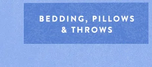Bedding, pillows, and throws