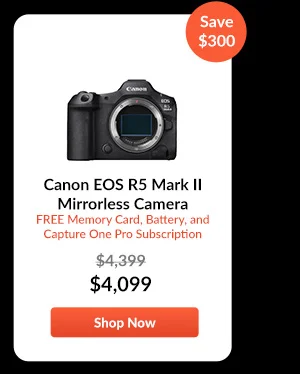 Canon EOS R5 Mark II Mirrorless Camera  FREE Battery, Memory Card, and Capture One Pro Subscription