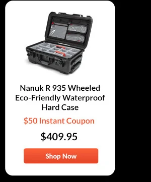 Nanuk R 935 Wheeled Eco-Friendly Waterproof Hard Case