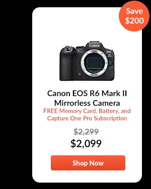 Canon EOS R6 Mark II Mirrorless Camera  FREE Battery, Memory Card, and Capture One Pro Subscription