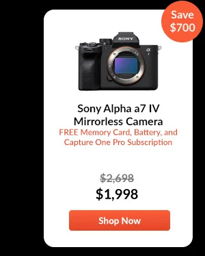 Sony Alpha a7 IV Mirrorless Camera  FREE Memory Card, Battery, and Capture One Pro Subscription
