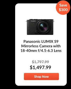 Panasonic LUMIX S9 Mirrorless Camera with 18-40mm f/4.5-6.3 Lens