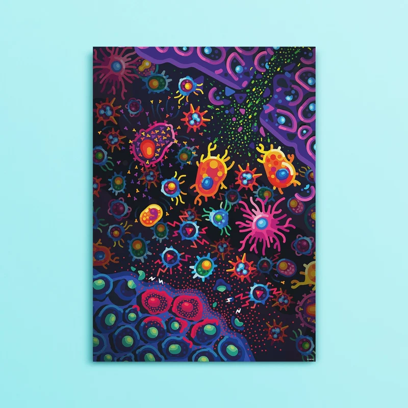 Immune System Battlefield Poster