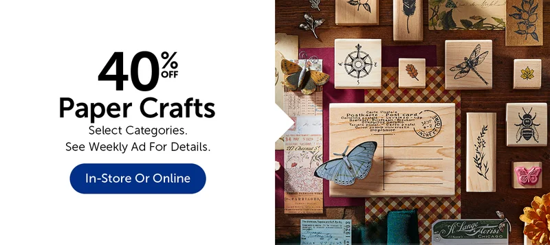 40% Off Paper Crafts & Scrapbooking