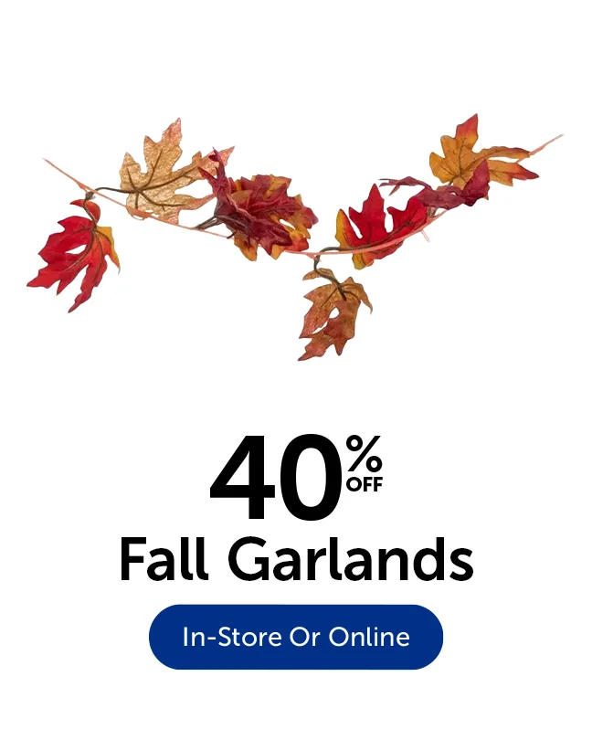 40% Off Fall Garlands