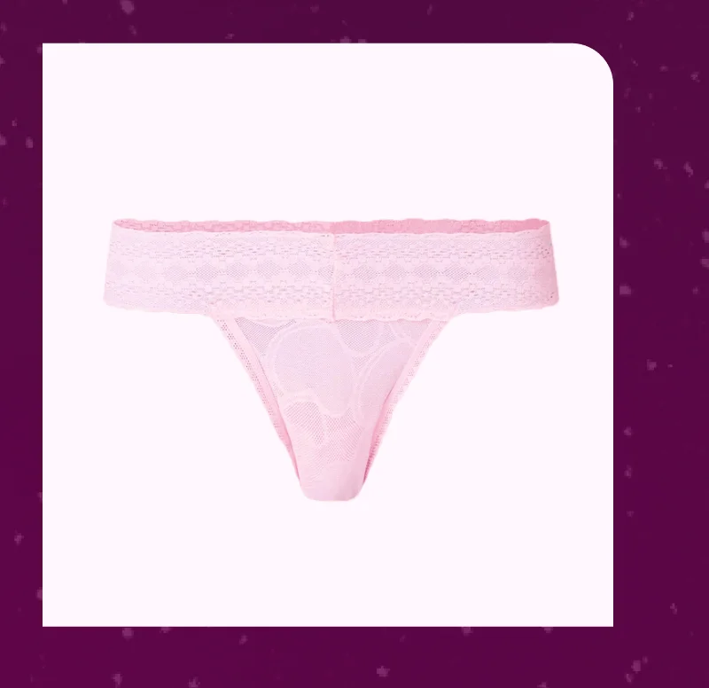 All Over Lace Low-Rise Thong