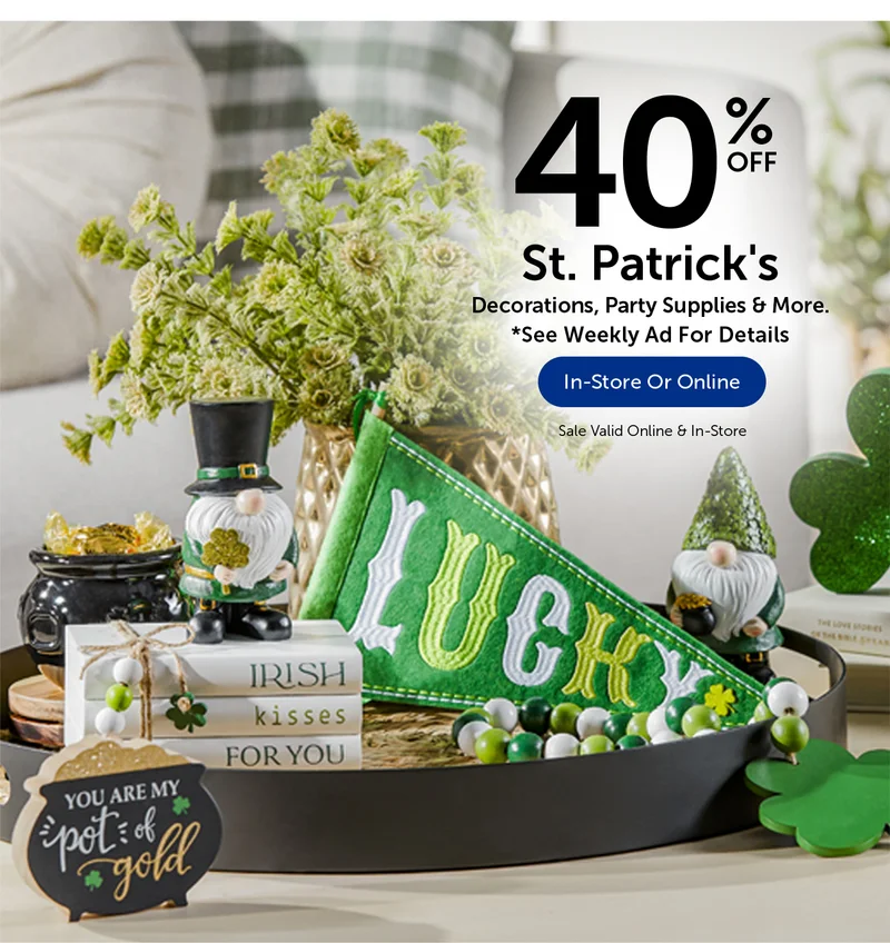 40% Off St. Patrick's - Decorations, Party Supplies & More.