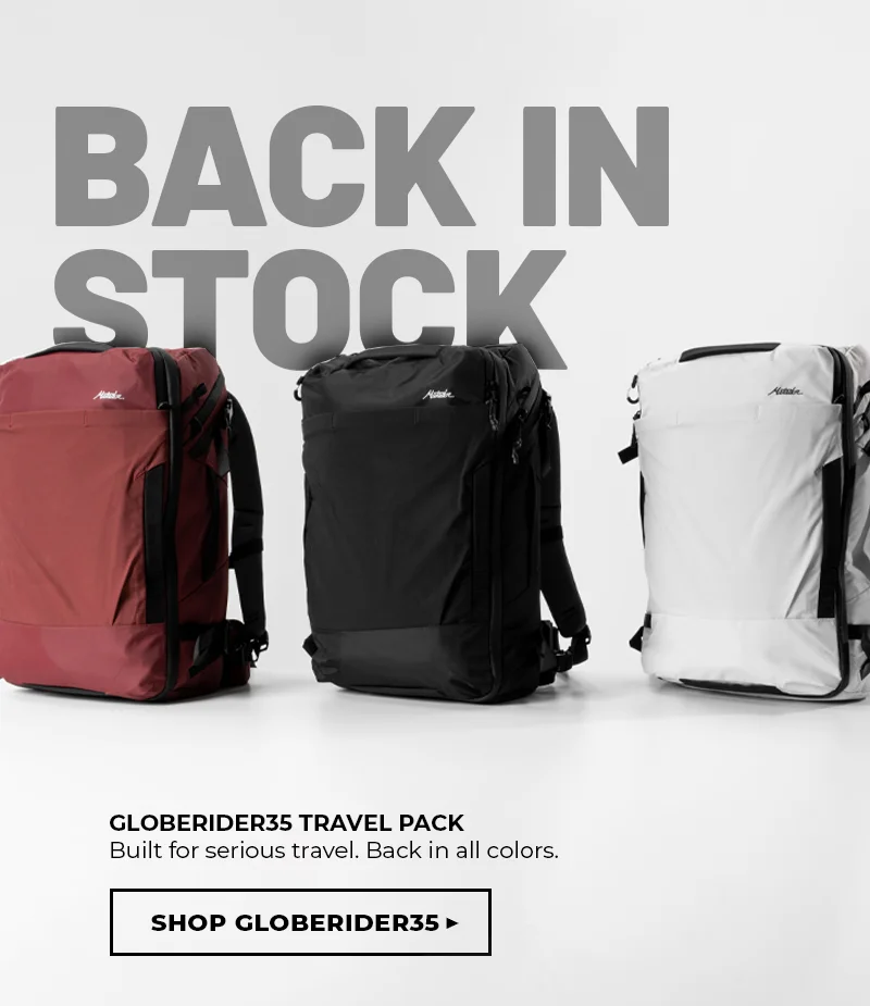 Back in Stock. Globerider35 Travel Pack