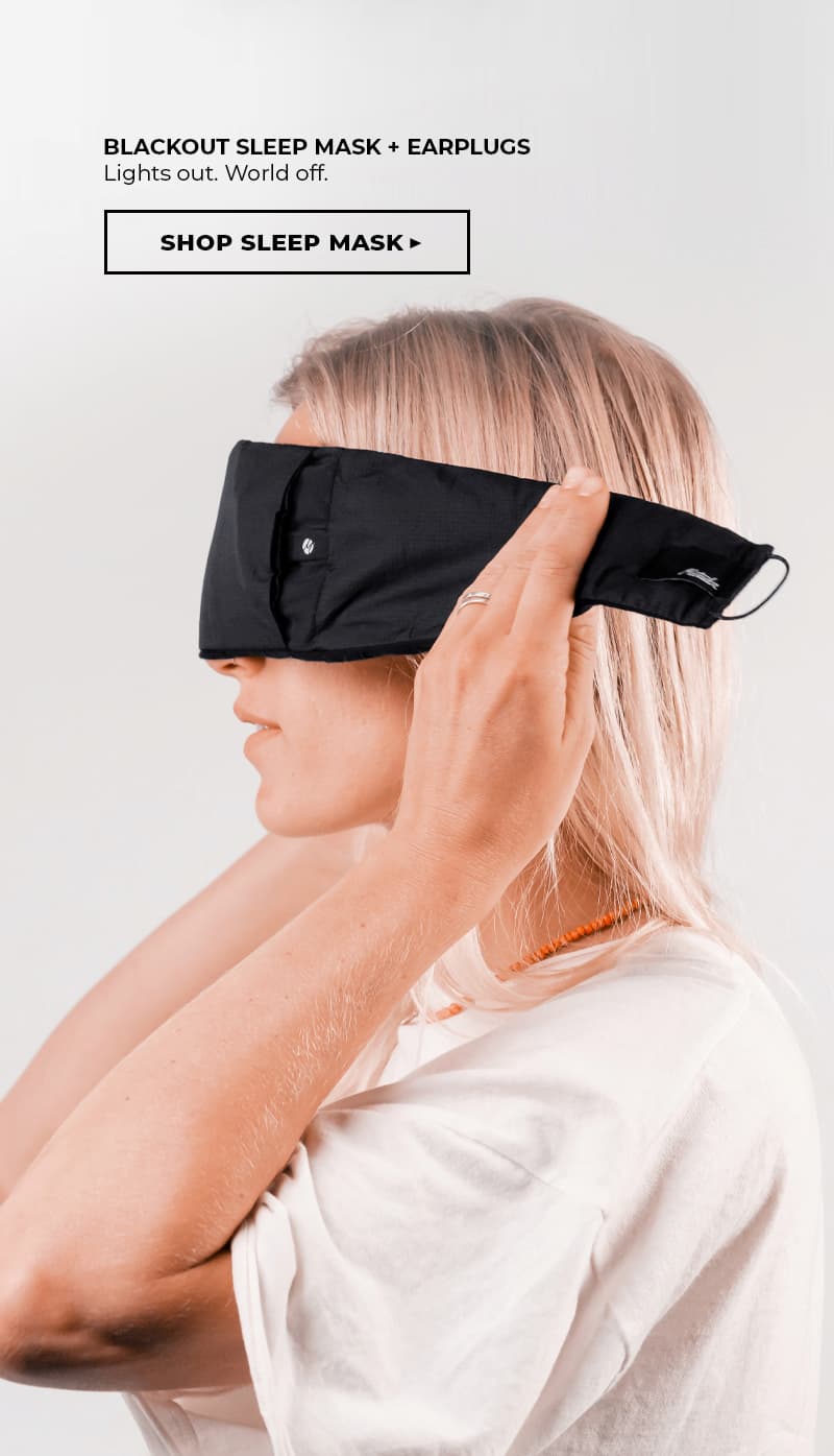 Blackout Sleep mask + earplugs