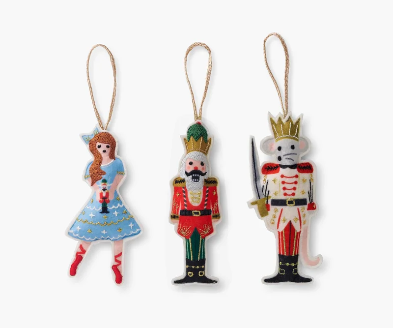 Image of Nutcracker Felt Ornament Set