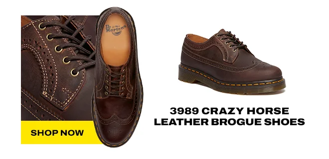 3989 Crazy Horse leather brogue shoes