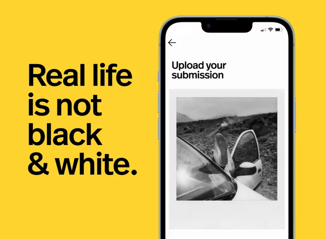 Polaroid X Magnum App Submission: Real life is not black and white.