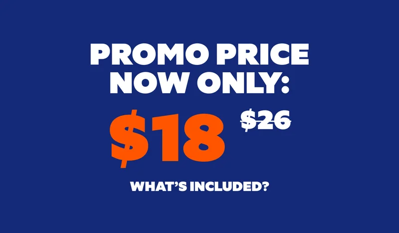 Promo Price Now Only: $18