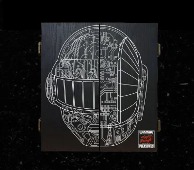 schematic dartboard black daftpunk