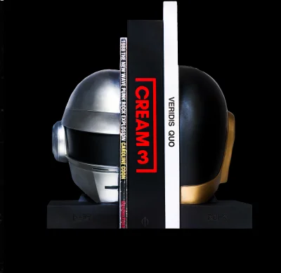 helmets bookend metallic daftpunk