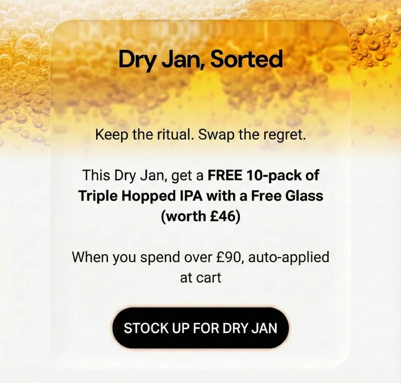 Dry Jan, Reframed You don’t need strict rules or constant discipline. Keeping the ritual (the pour, the pause, the unwind) is what helps things stick.  IMPOSSIBREW simply fits into that moment.